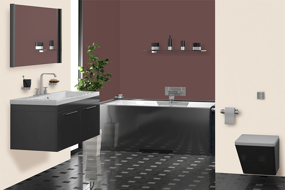 Bagni moderno con vasca linvea industria vernici italiana Bagno moderno con vasca